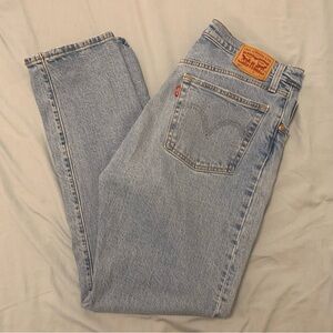 Light wash Levi’s 501’s Straight Leg Jeans